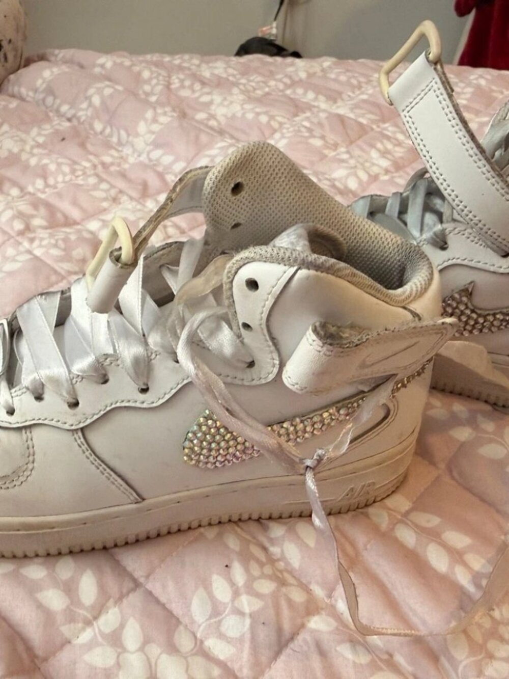 Nike Air Force 1 High GS Bling (4.5Y, worn)